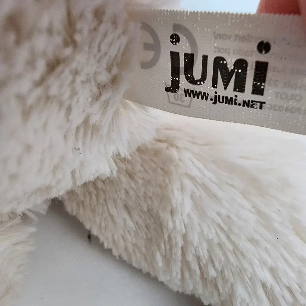 Jumi Ivory Bunny Rabbit Plush Stuffed Animal Lovey 10